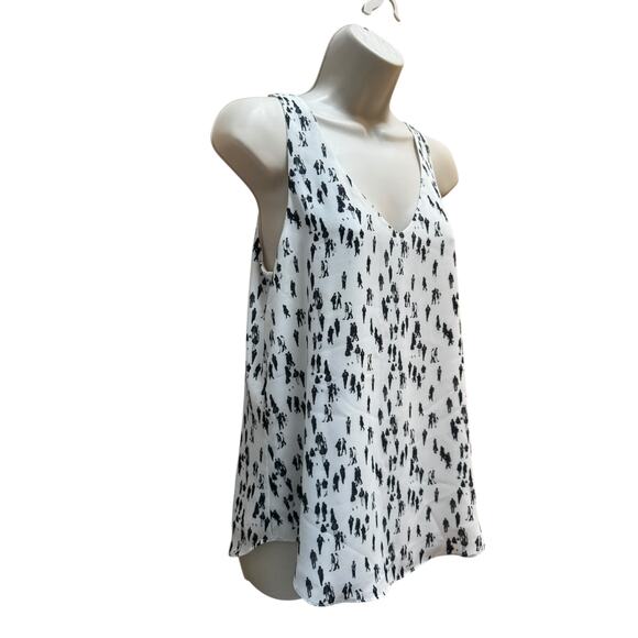 RW & Co Abstract Print Sleeveless Lined Blouse | Size S - Picture 2 of 7